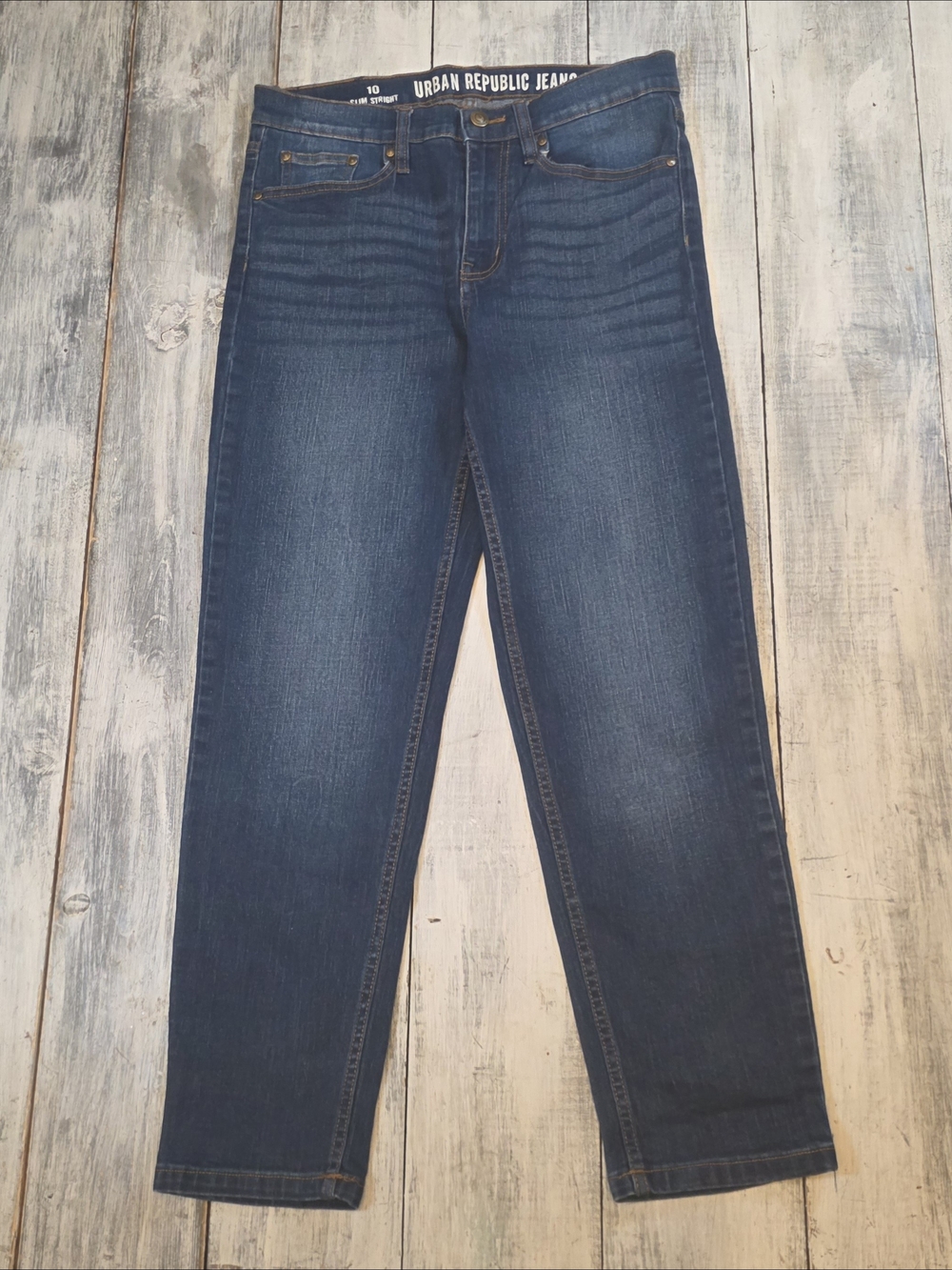 Urban Republic Women's Dark Blue Slim Straight Leg Jeans sz 10